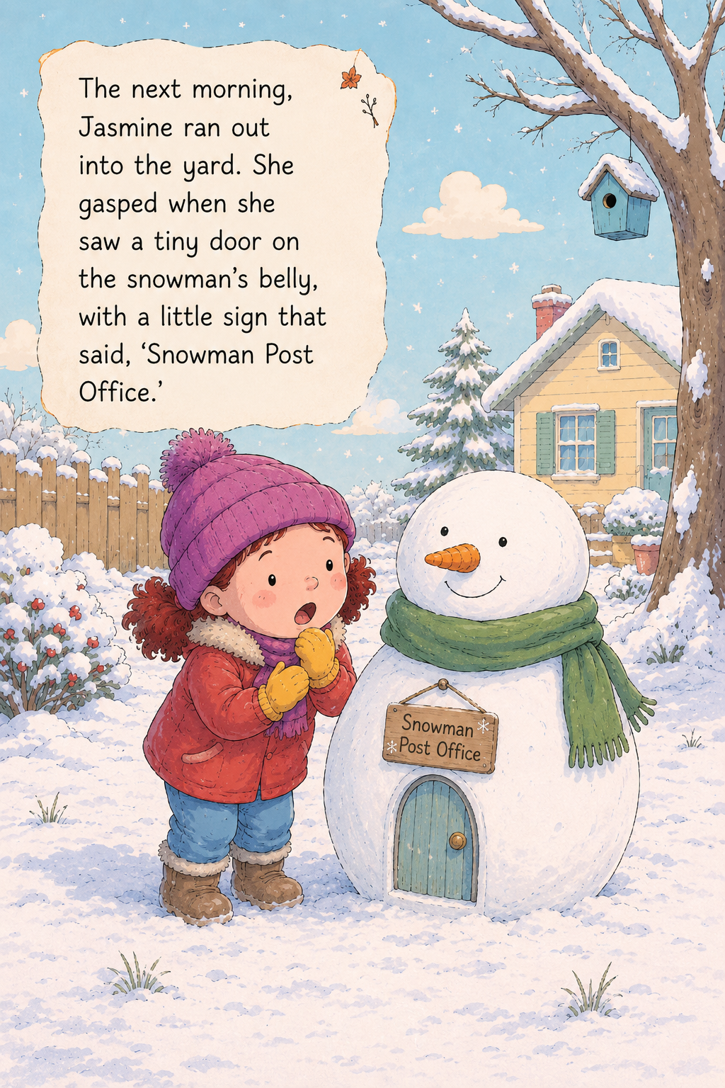 Jasmine and the Snowman Post Office page 3