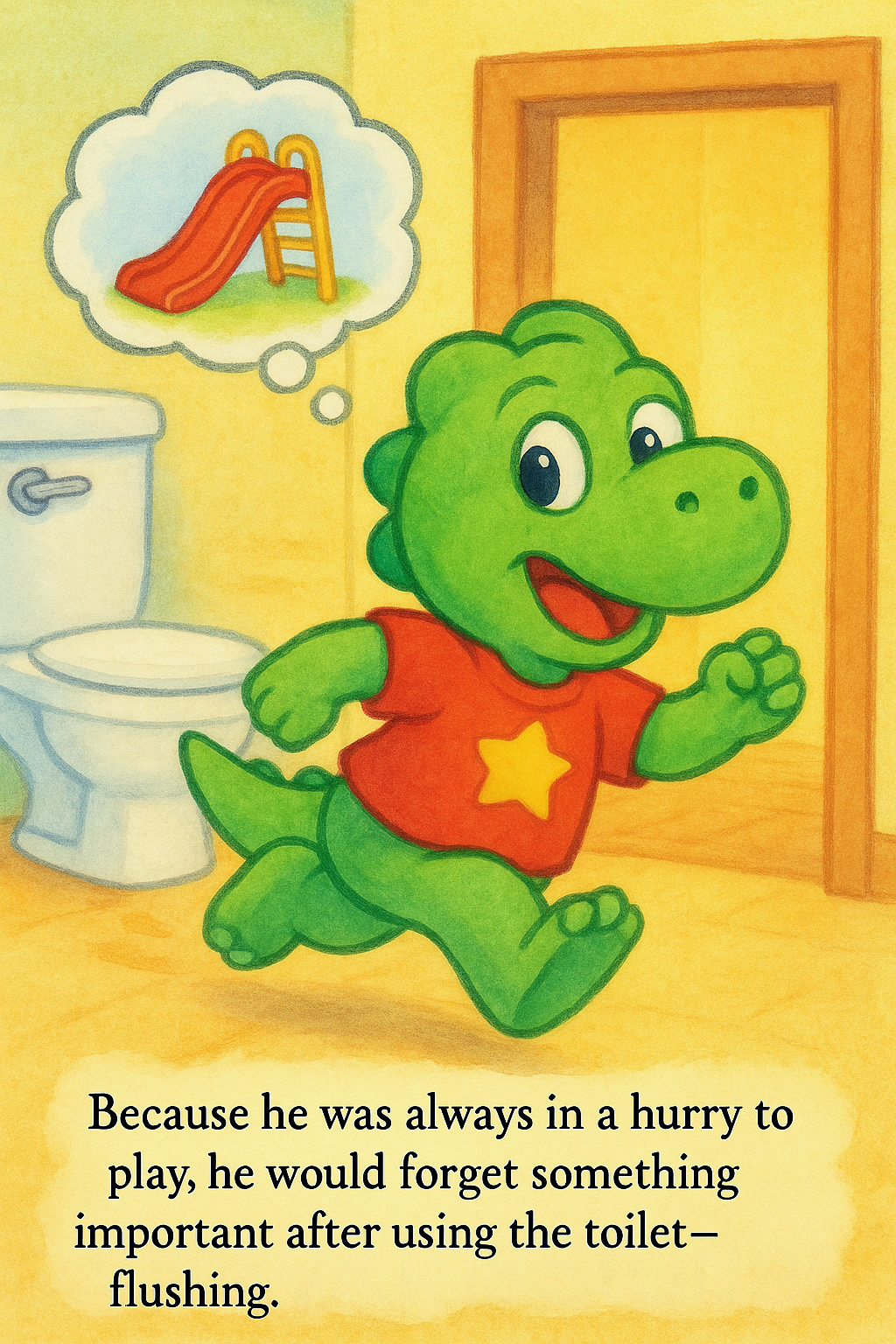 Leo the Dinosaur and the Flushy Friend page 2