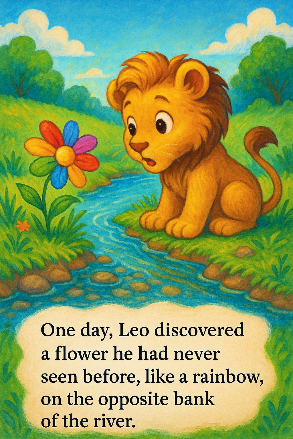 Leo, The Lion Cub's River Adventure page 2