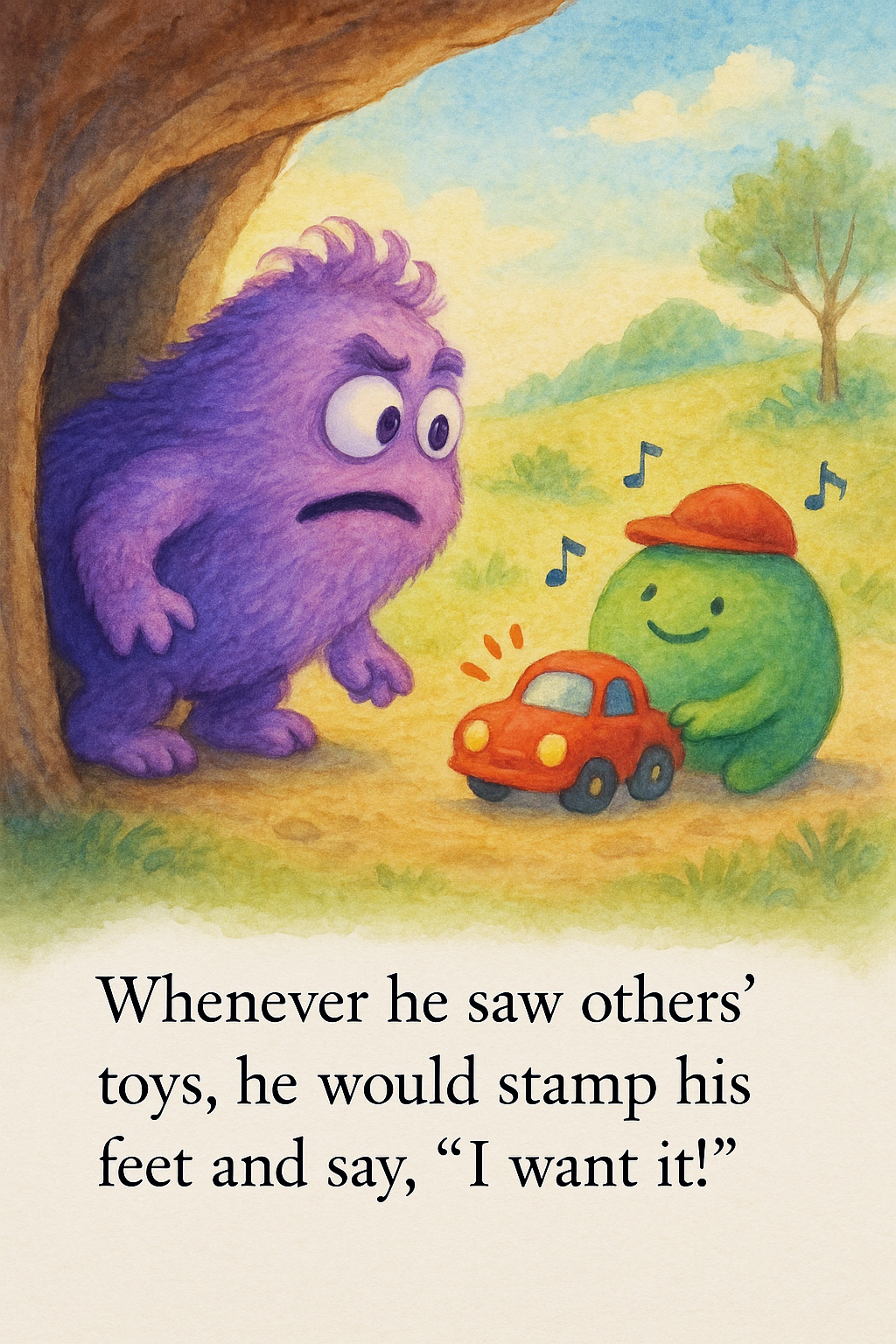 Mori the Little Monster's 'I Want' page 2