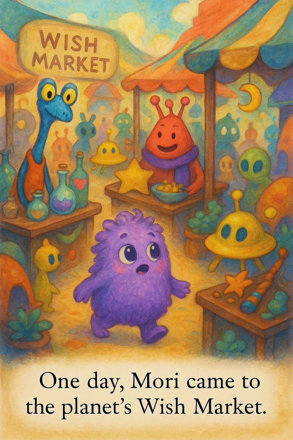 Mori the Little Monster's 'I Want' page 3