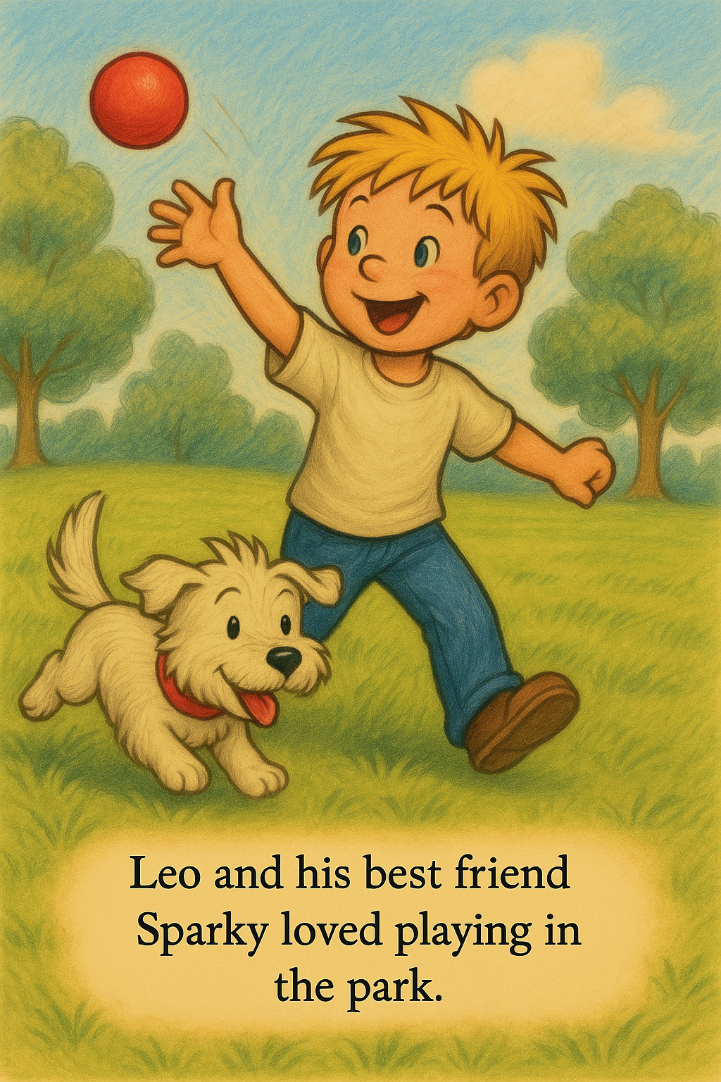 Leo and Sparky's Rainy Day Adventure page 1