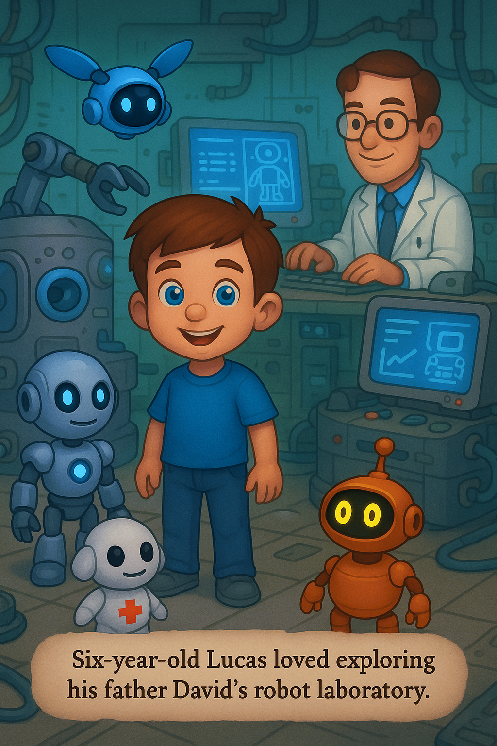 Lucas's Robot Adventure Team page 1
