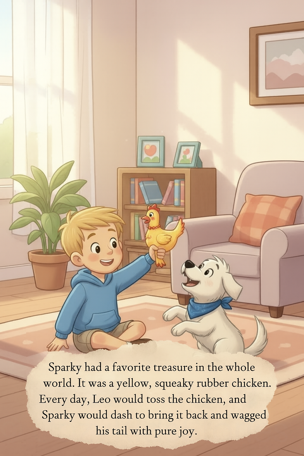 Leo, Sparky and the missing toy page 1