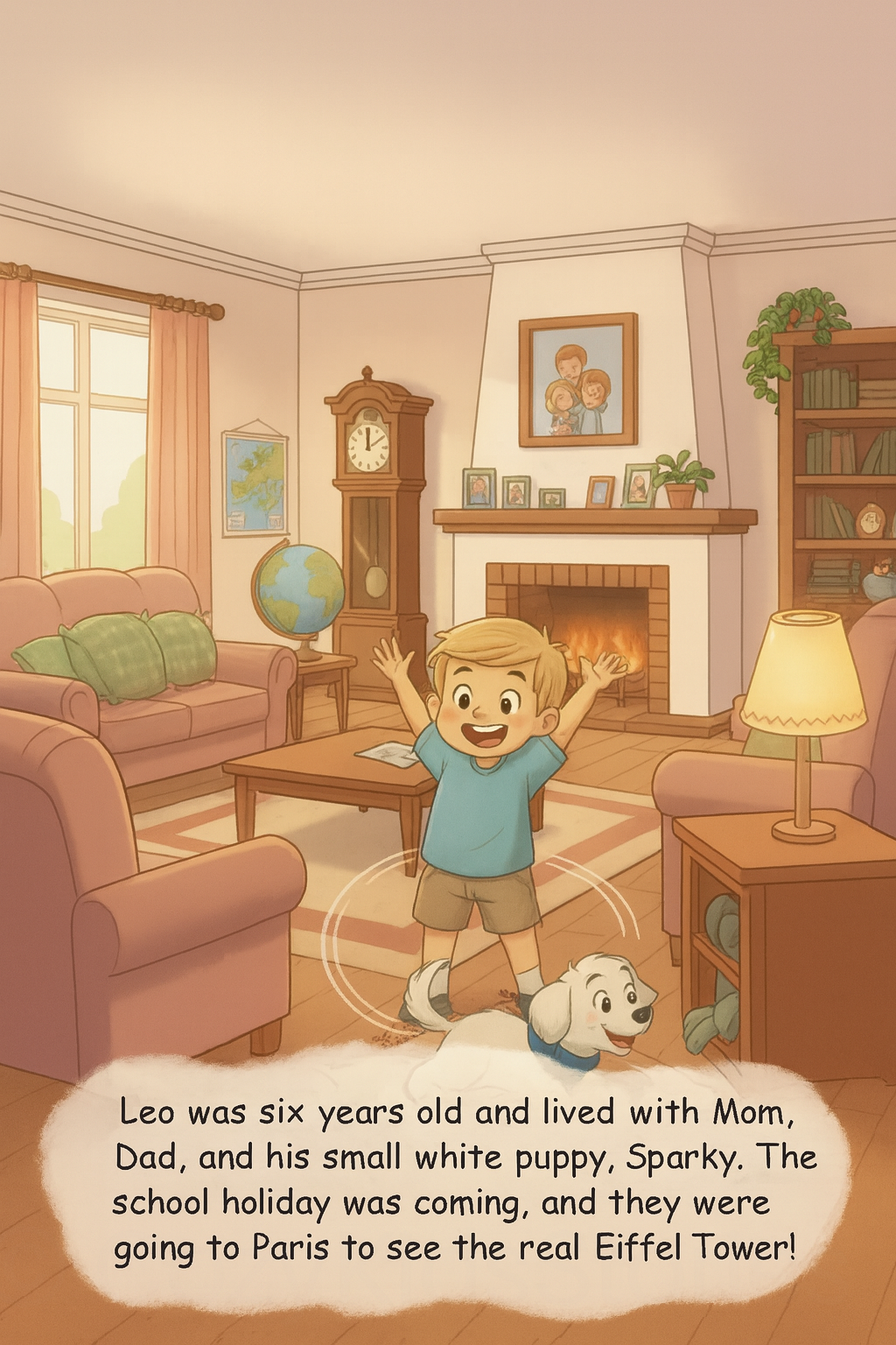 Leo, Sparky and the Missing Travel Paper page 1