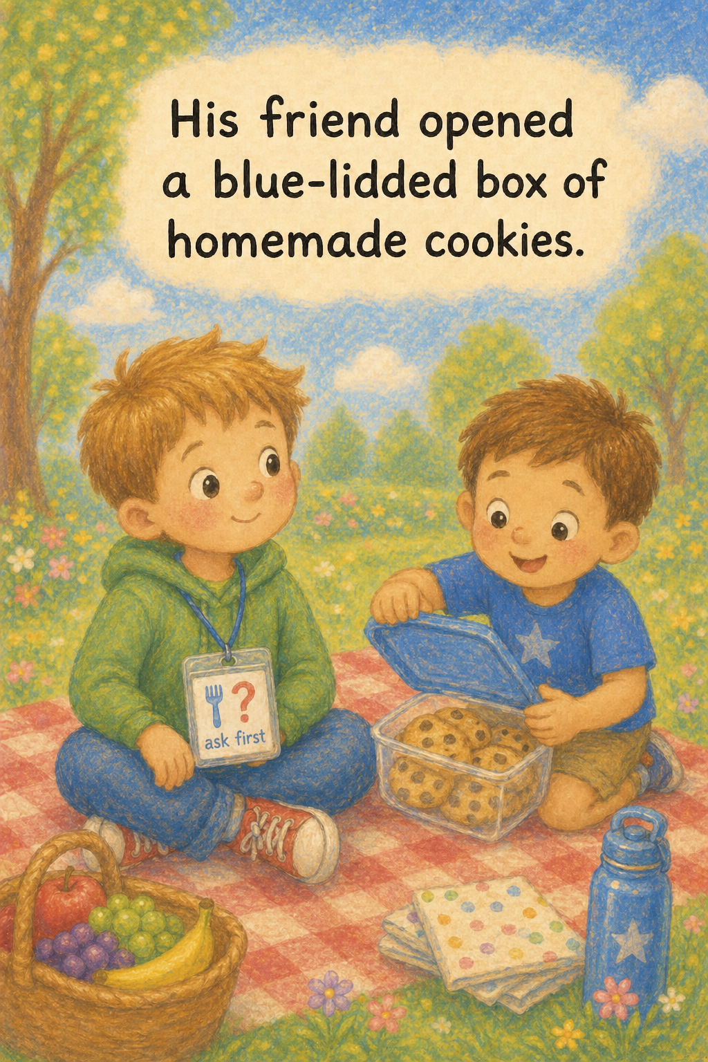 Nolan's Picnic Allergy Card page 2