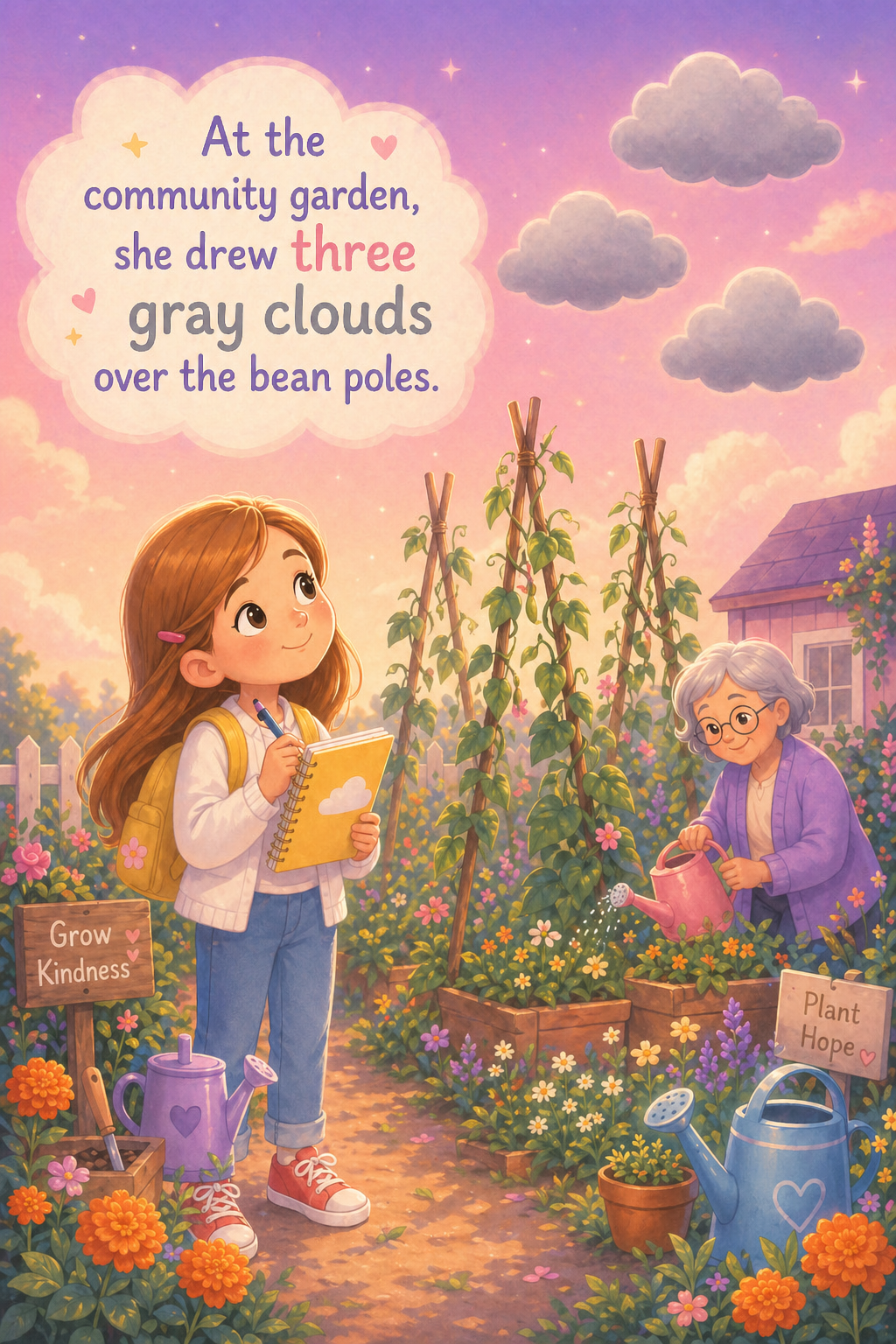 Rose and the Cloud Notebook page 2
